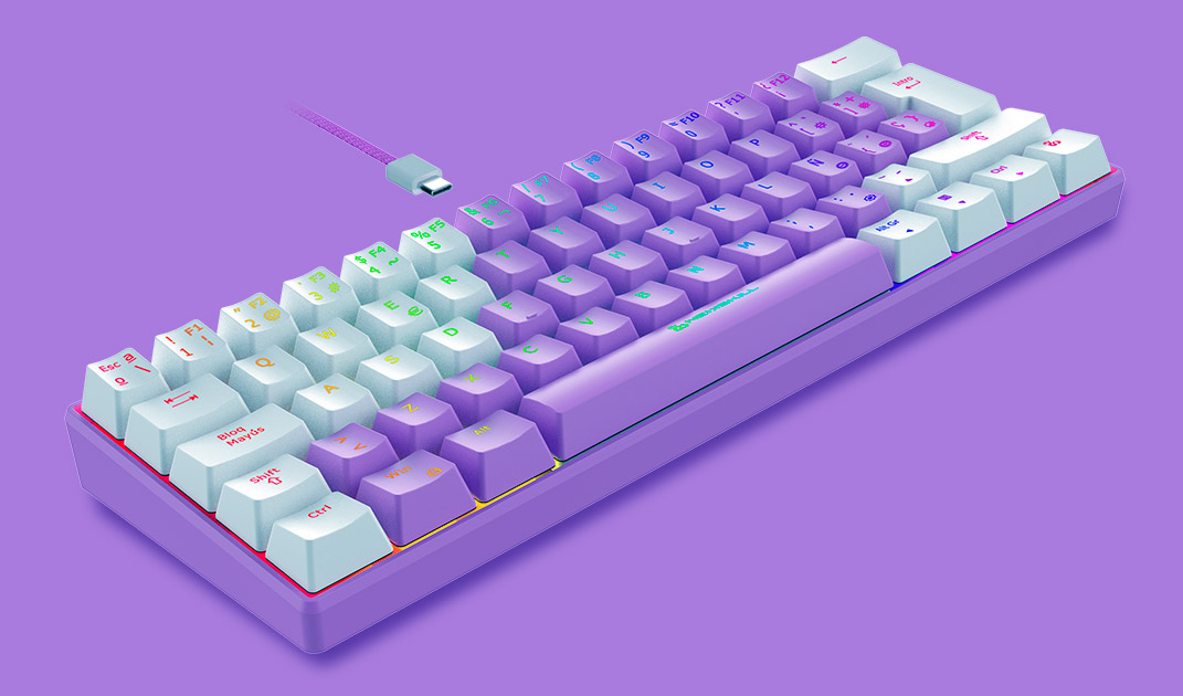 lavanda teclado pros 60%